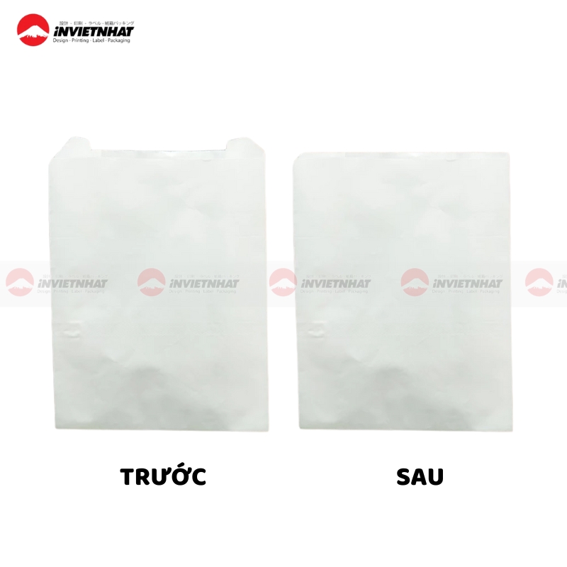 Túi giấy đựng bánh bao trắng