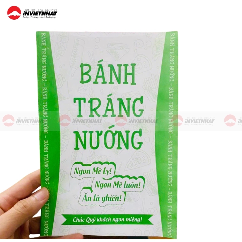 Túi giấy đựng bánh tráng nướng TPHCM