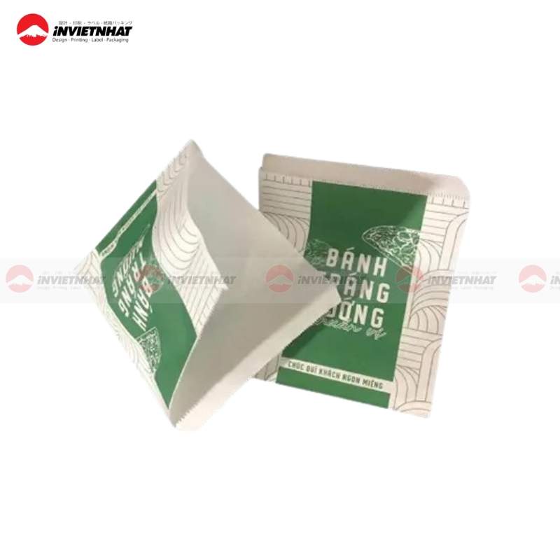 Túi giấy đựng bánh tráng nướng mang đi