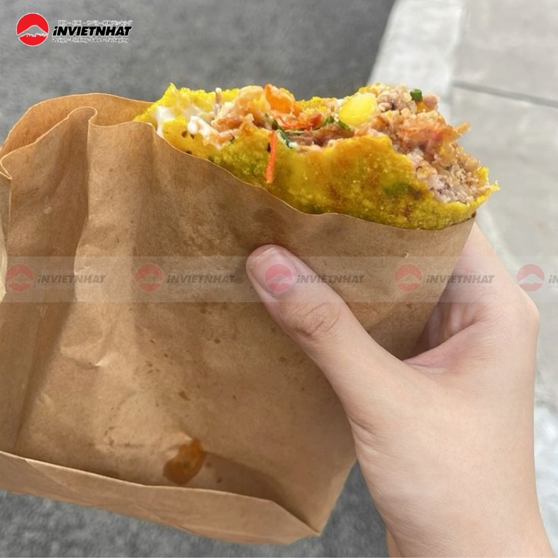 Túi giấy đựng bánh tráng nướng phổ biến