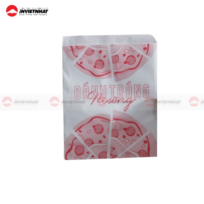 Túi giấy đựng bánh tráng nướng take away