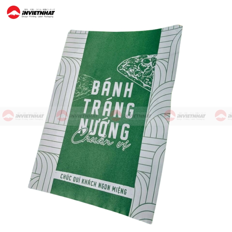 Túi giấy đựng bánh tráng nướng thiết kế