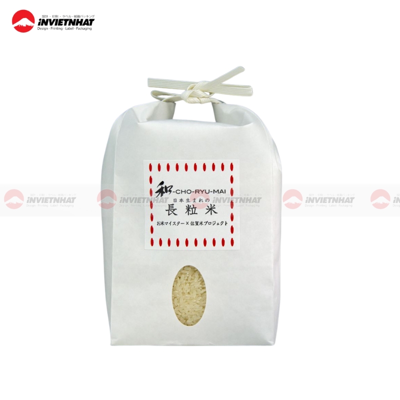 Túi giấy đựng gạo cao cấp