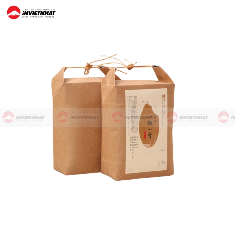 Túi giấy đựng gạo chất lượng cao