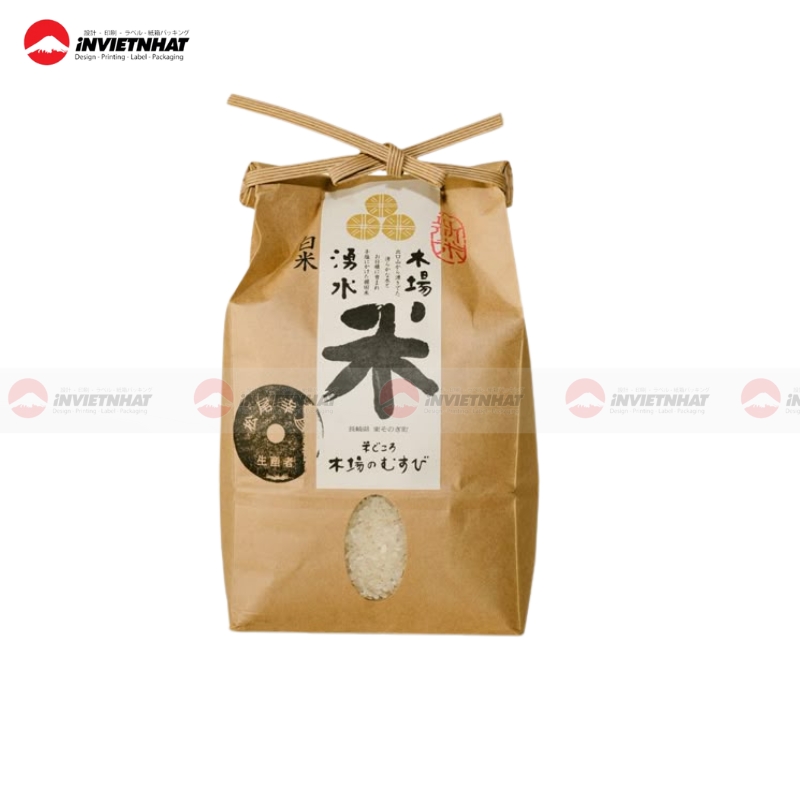 Túi giấy đựng gạo cho cửa hàng