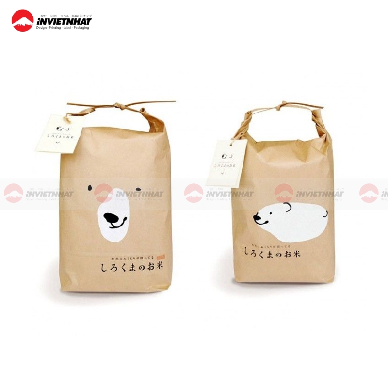 Túi giấy đựng gạo giá sỉ