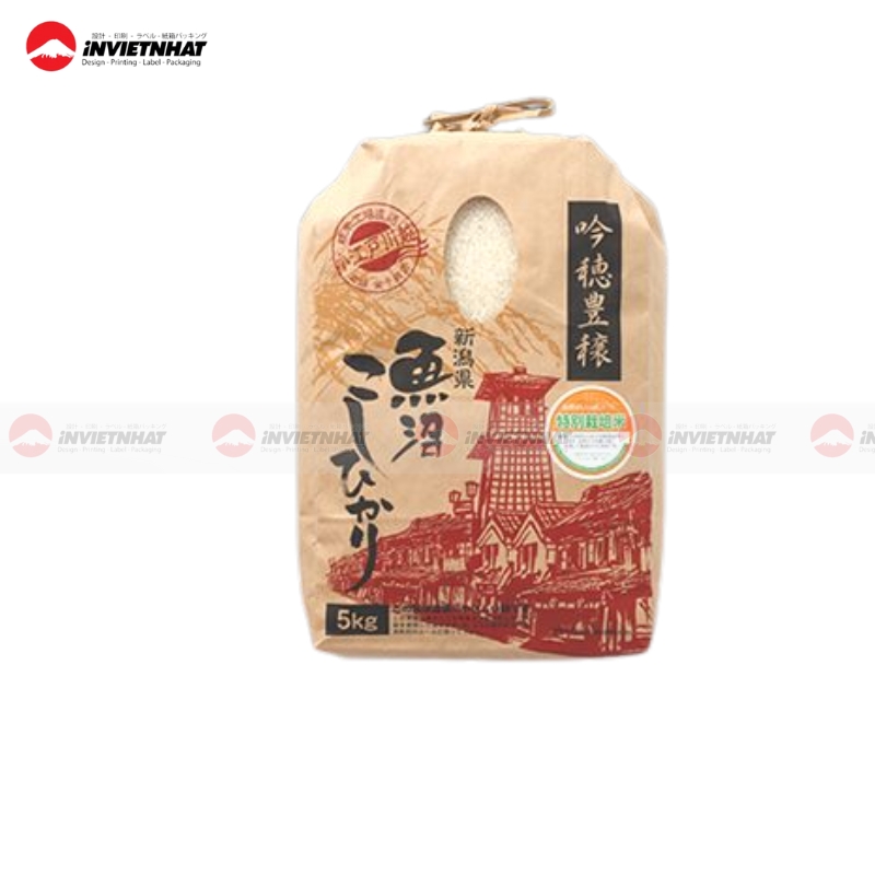 Túi giấy đựng gạo sạch