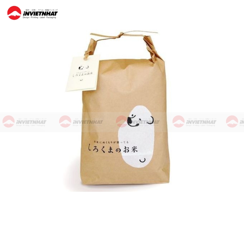 Túi giấy đựng gạo tái chế