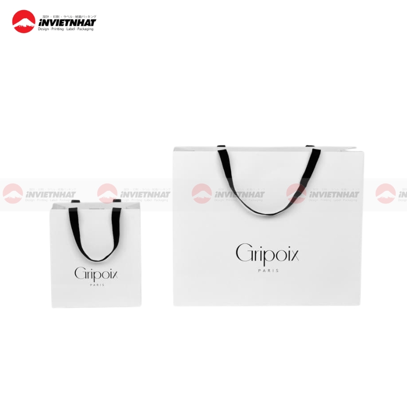 Túi giấy ruy băng đơn giản