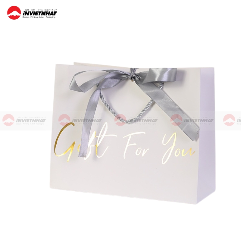 Túi giấy ruy băng đựng trang sức