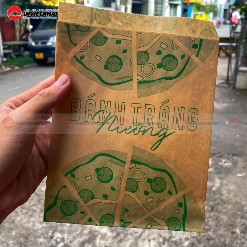 Túi giấy thân thiện môi trường đựng bánh tráng nướng