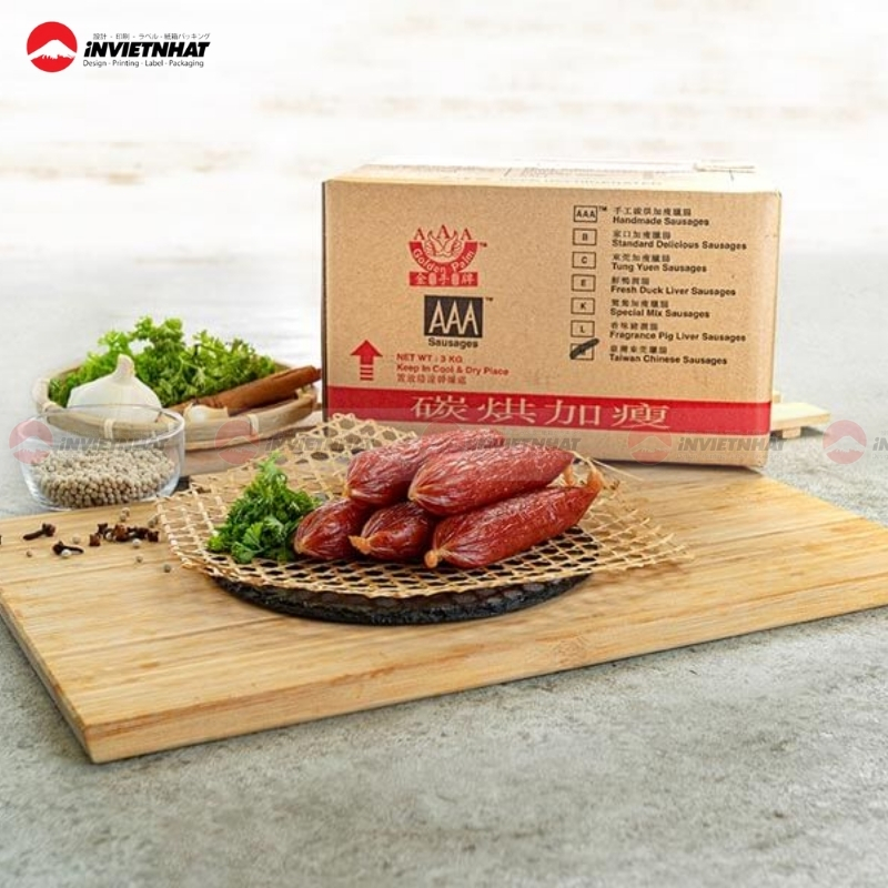 bao bì lạp xưởng đẹp