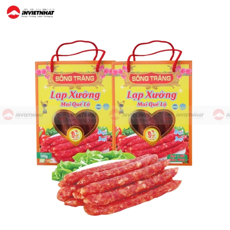 bao bì sản phẩm lạp xưởng