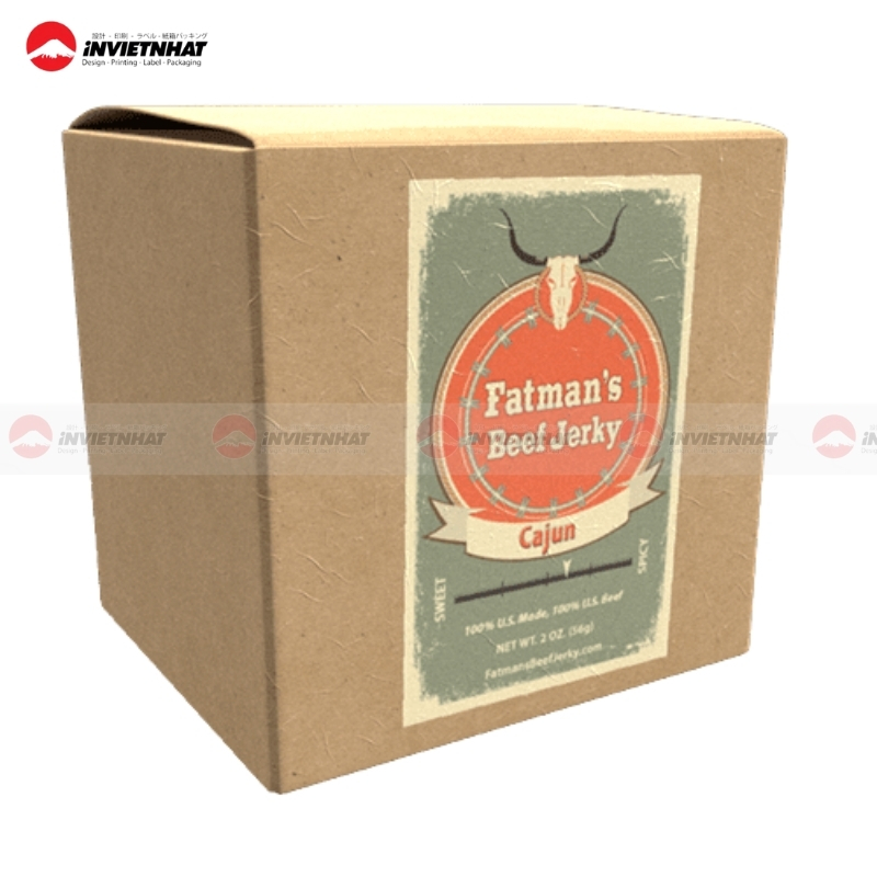 hộp giấy Kraft khô bò