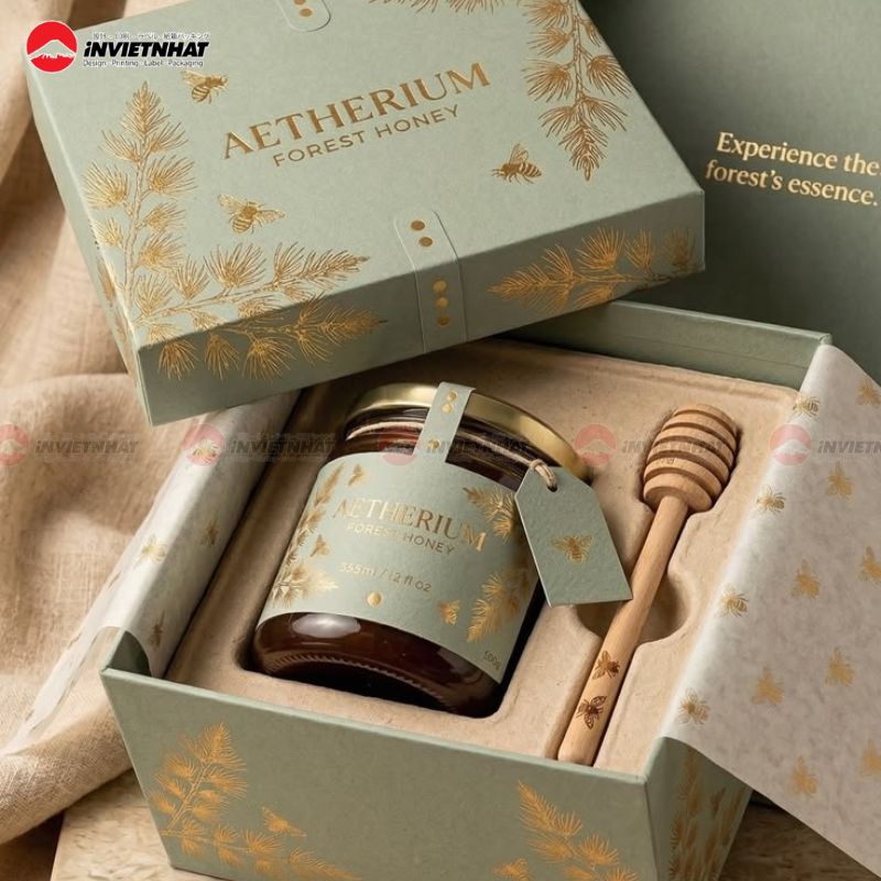 hộp giấy đựng mật ong 2