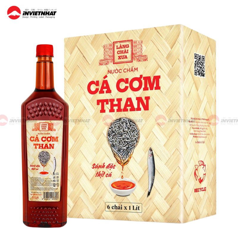 hộp giấy đựng nước mắm làng chài xưa