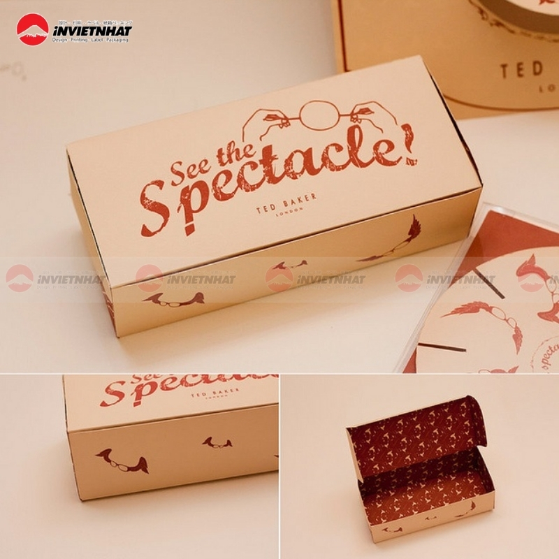 hộp giấy kraft đựng kính