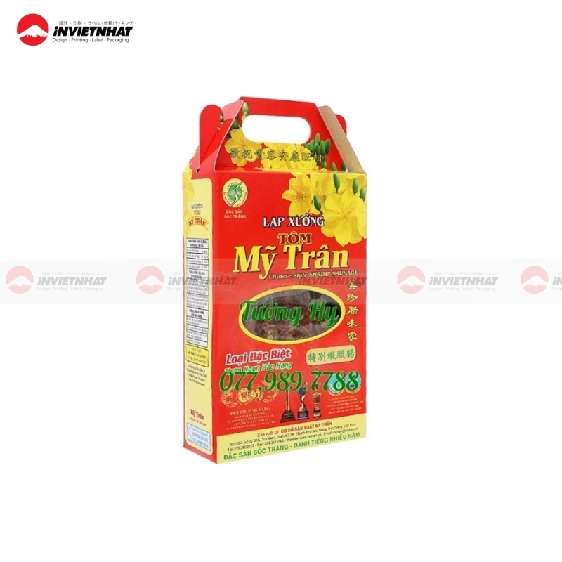 hộp lạp xưởng thiết kế riêng