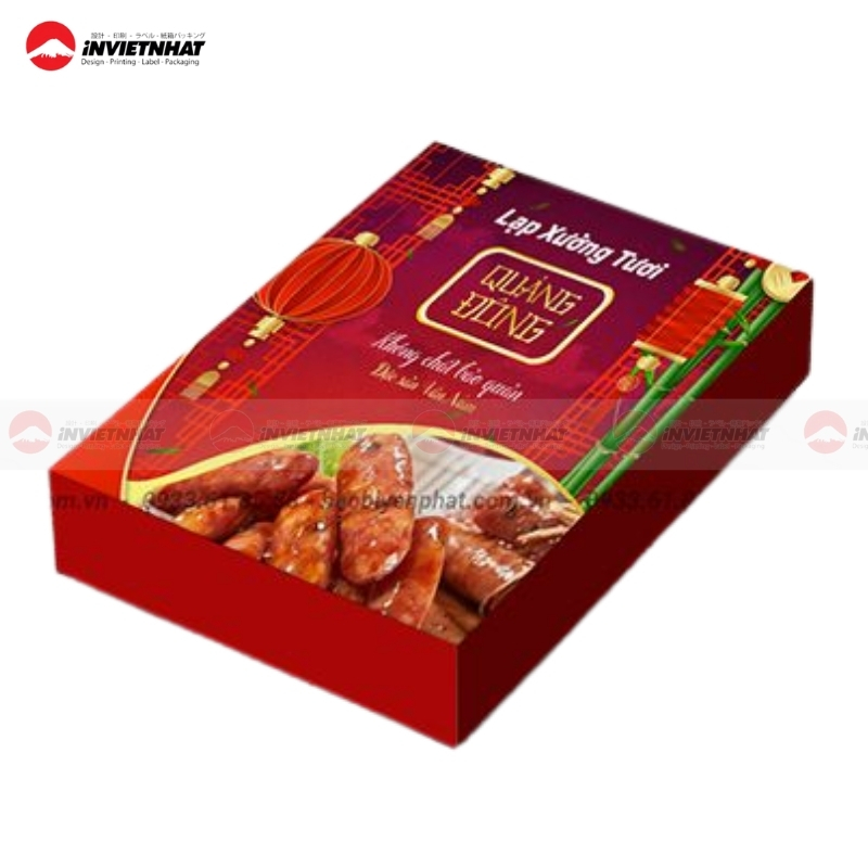 hộp quà lạp xưởng biếu tặng