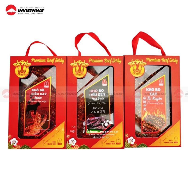 hộp quà tặng khô bò