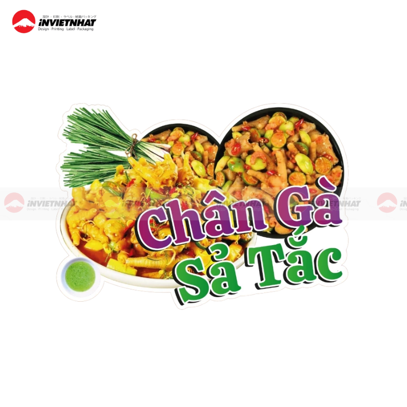 19+ Mẫu tem chân gà đẹp BẮT MẮT gây ấn tượng mạnh 34 tem san pham chan ga