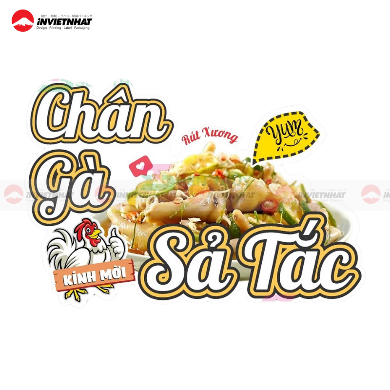 19+ Mẫu tem chân gà đẹp BẮT MẮT gây ấn tượng mạnh 32 thiet ke tem chan ga nuong