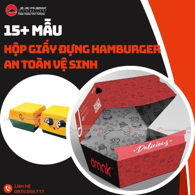 thumbnail hộp giấy đựng hamburger