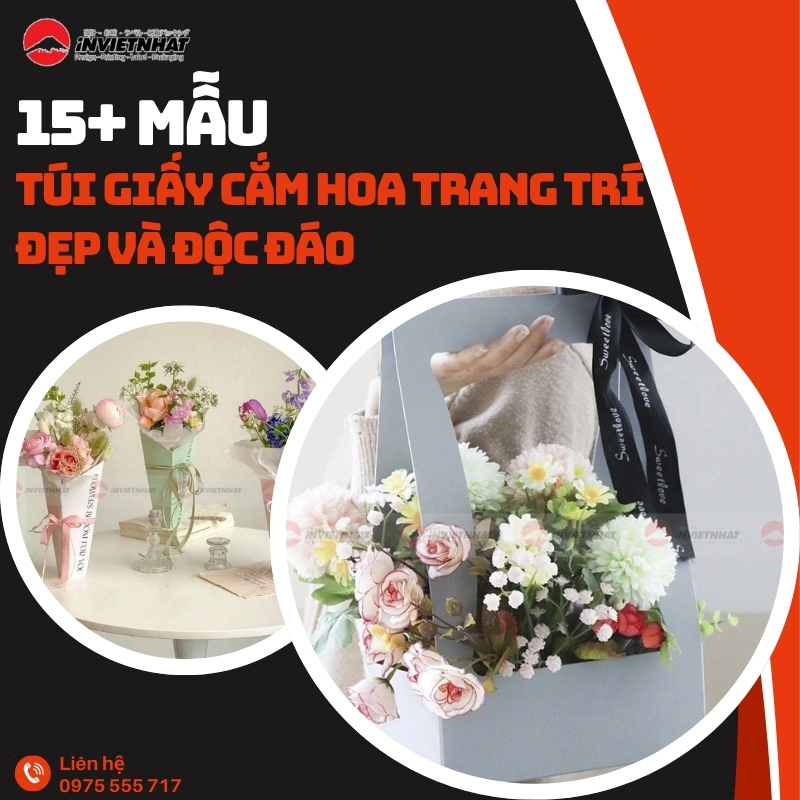 thumb túi giấy cắm hoa