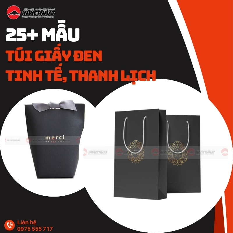 thumb túi giấy đen