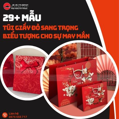 thumb túi giấy đỏ