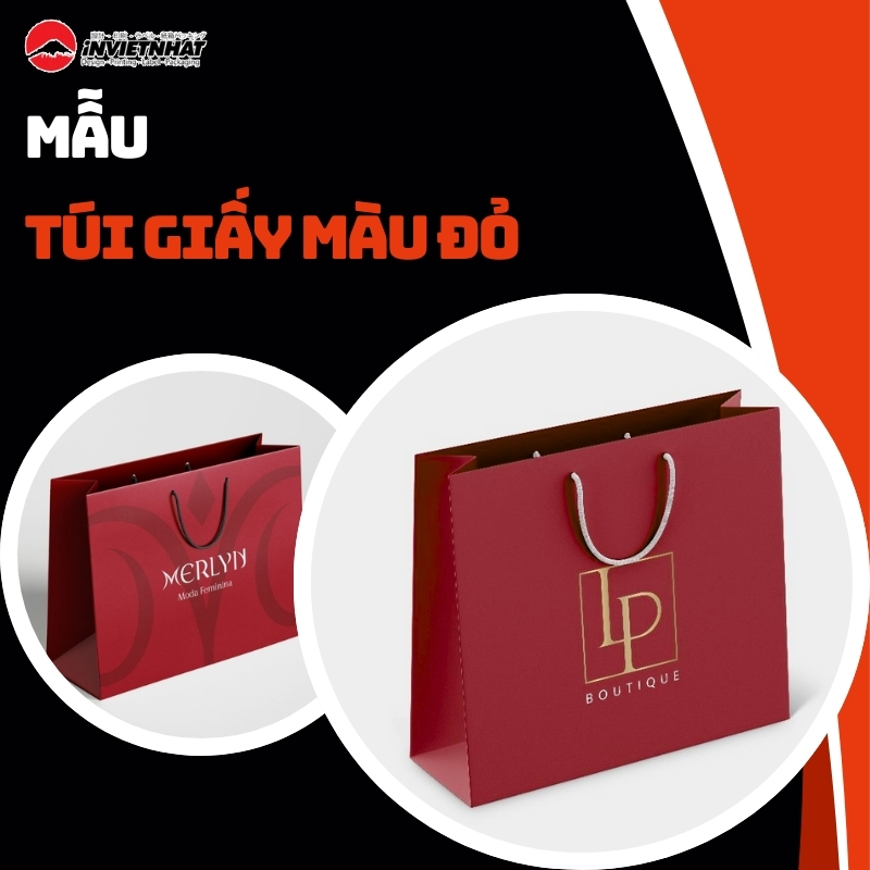 In túi giấy đỏ