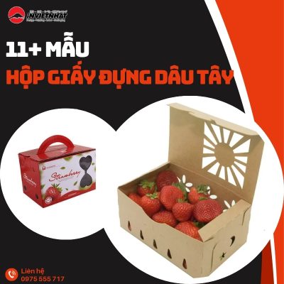 thumbnail hộp giấy đựng dâu tây
