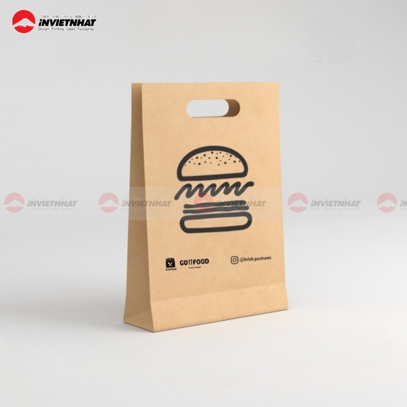 17+ Mẫu túi giấy đựng hamburger đẹp mắt, AN TOÀN vệ sinh thực phẩm 52 túi đựng hamburger có quai