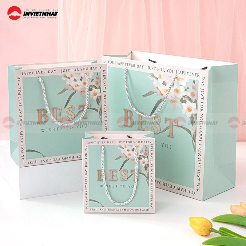 túi giấy cao cấp hình chữ nhật