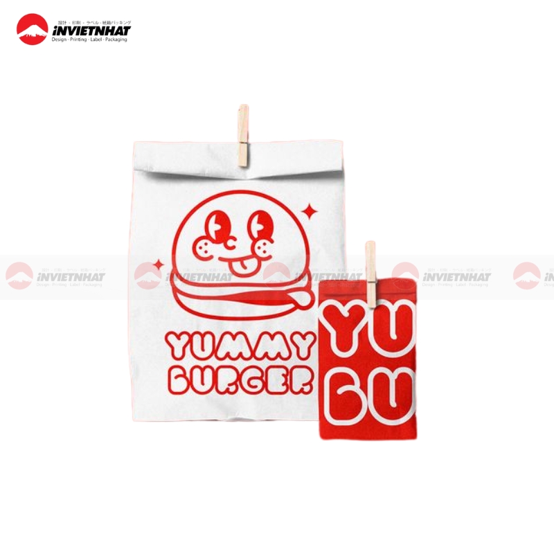 túi giấy đa năng đựng hamburger
