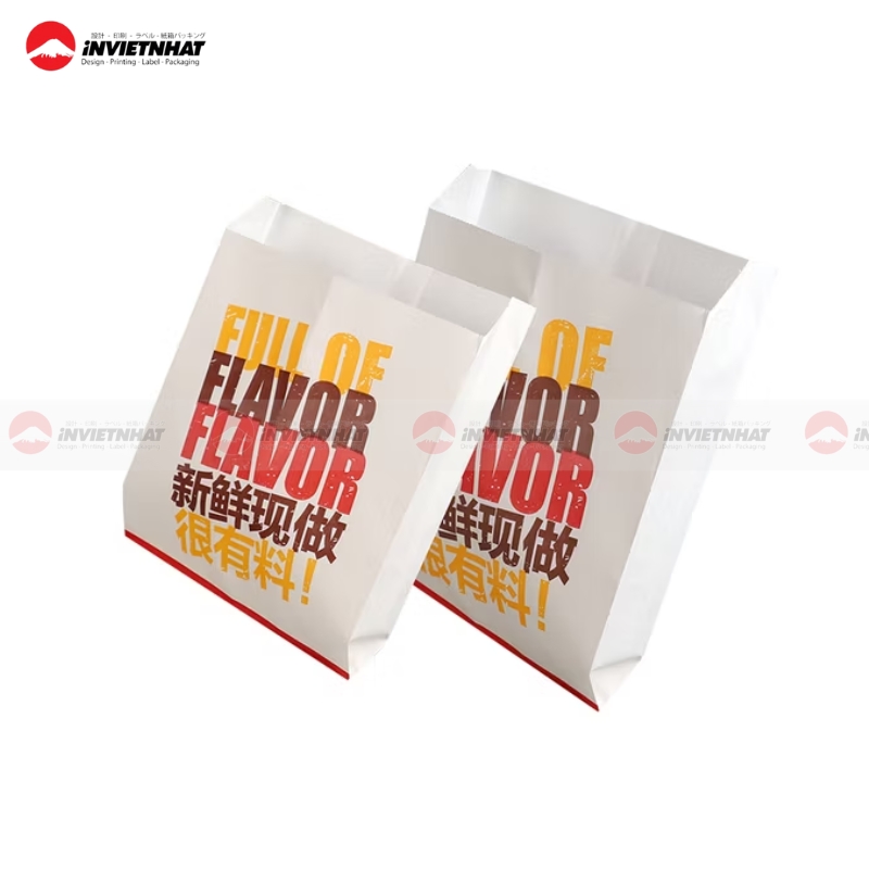 túi giấy đựng burger nhỏ