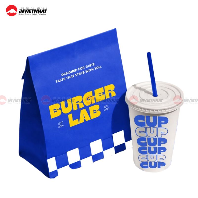 túi giấy đựng hamburger 1