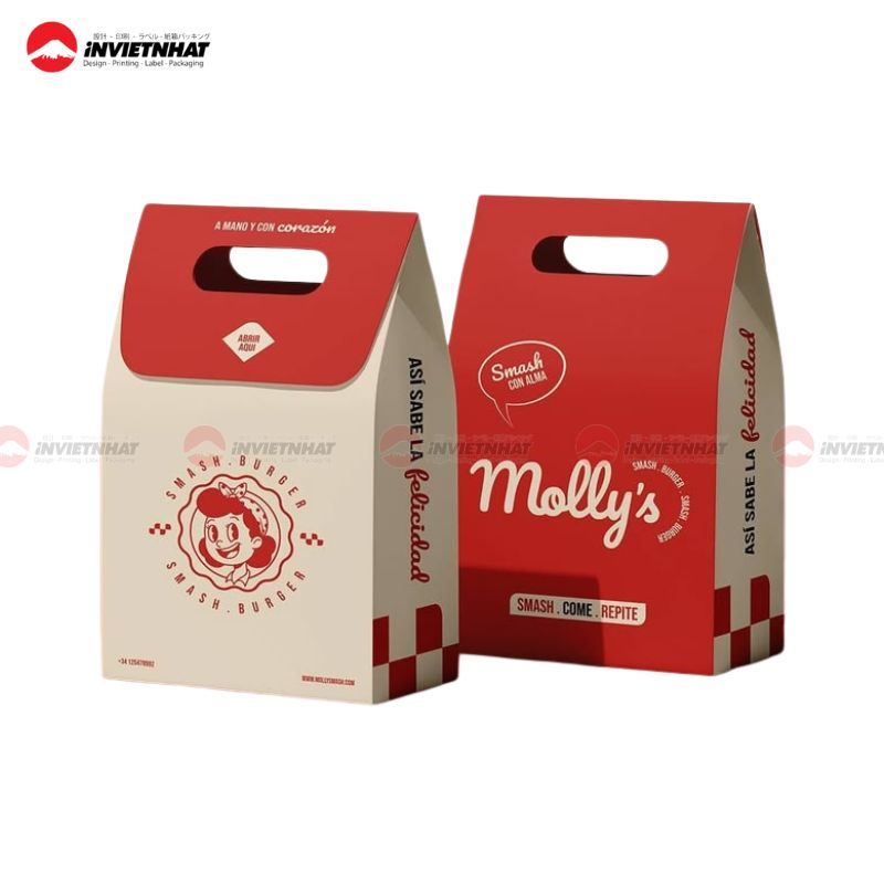 19+ Mẫu túi giấy đựng hamburger đẹp mắt, AN TOÀN vệ sinh thực phẩm 27 túi giấy đựng hamburger 2