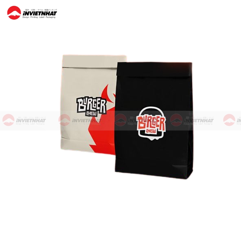 túi giấy giao hàng hamburger