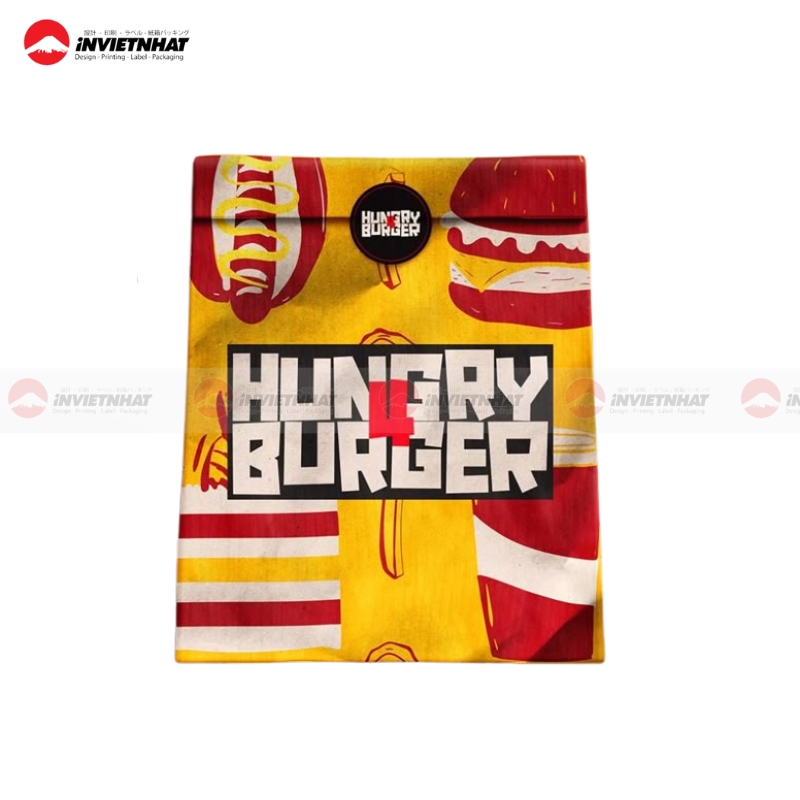 túi giấy giữ nhiệt hamburger