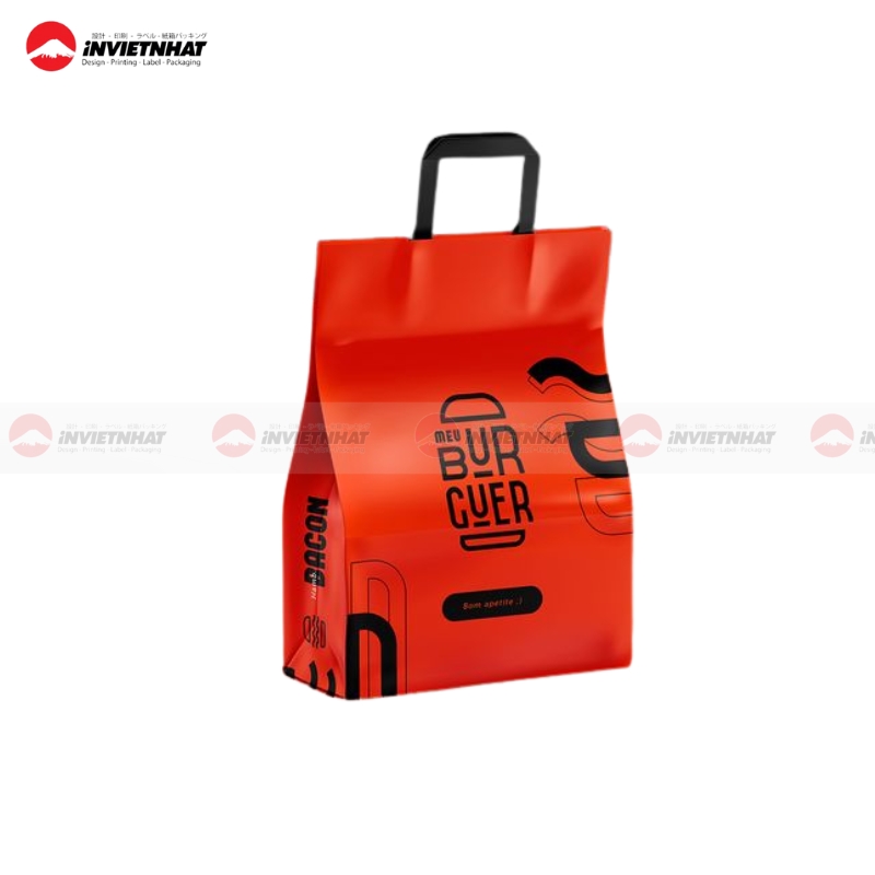 túi giấy gói bánh burger