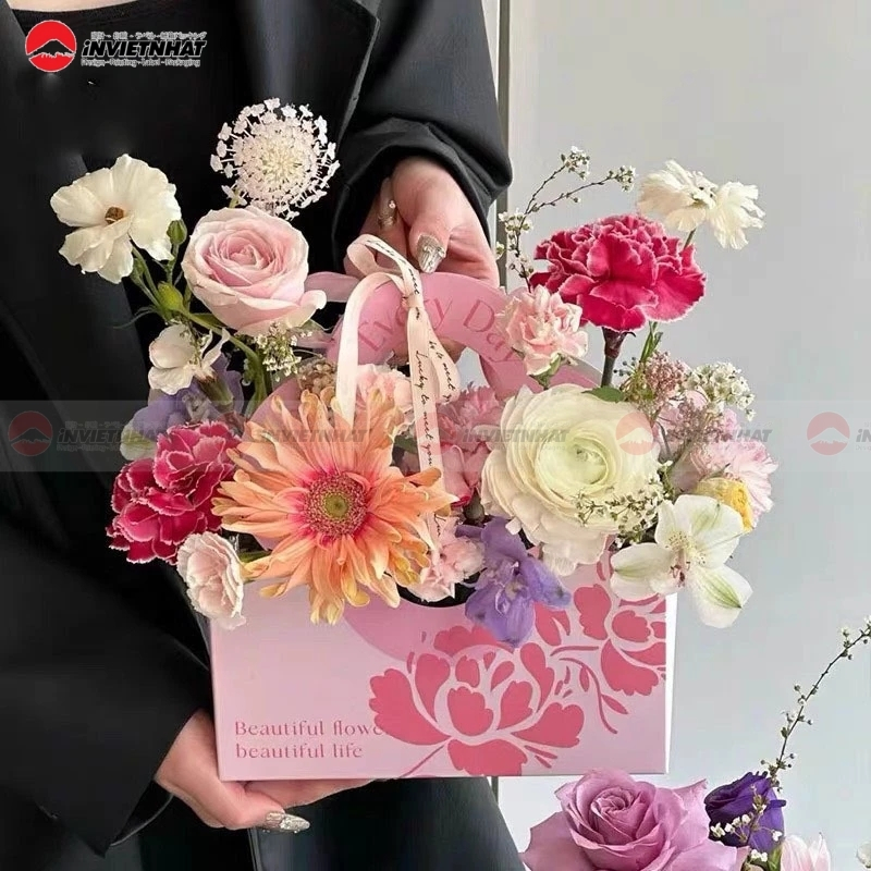 túi giấy hoa thẩm mỹ