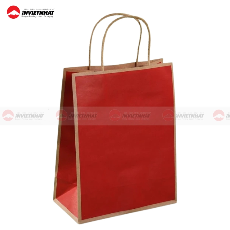 tui giay kraft mau do