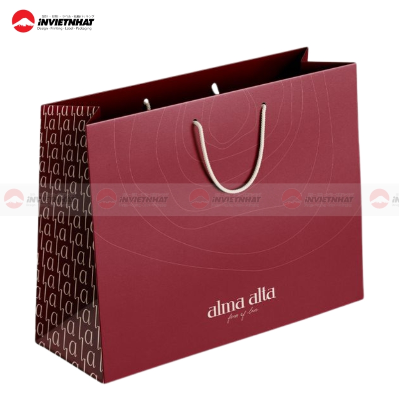 tui giay mau do tham