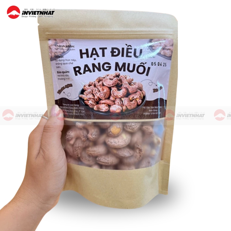 tui giay zip dung hat dieu