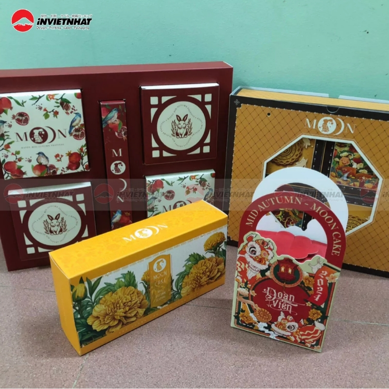Dịch vụ thiết kế hộp bánh trung thu in logo