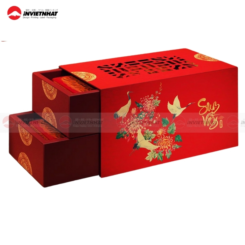 Hộp bánh trung thu 2 tầng