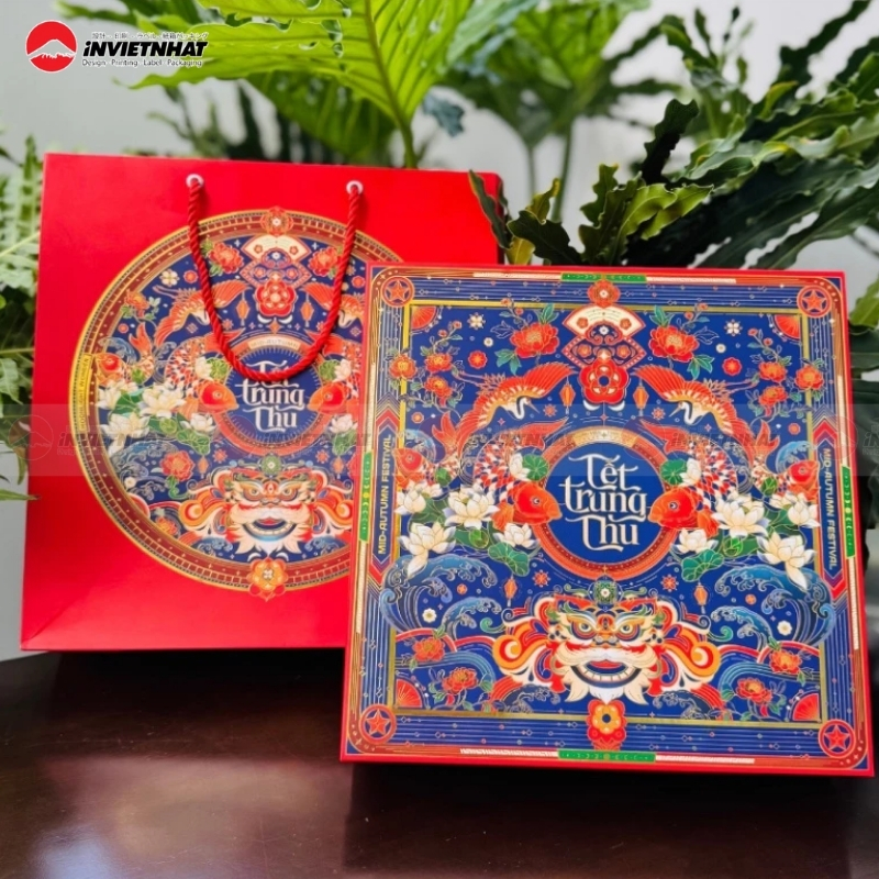 Hộp bánh trung thu bền đẹp nắp âm dương