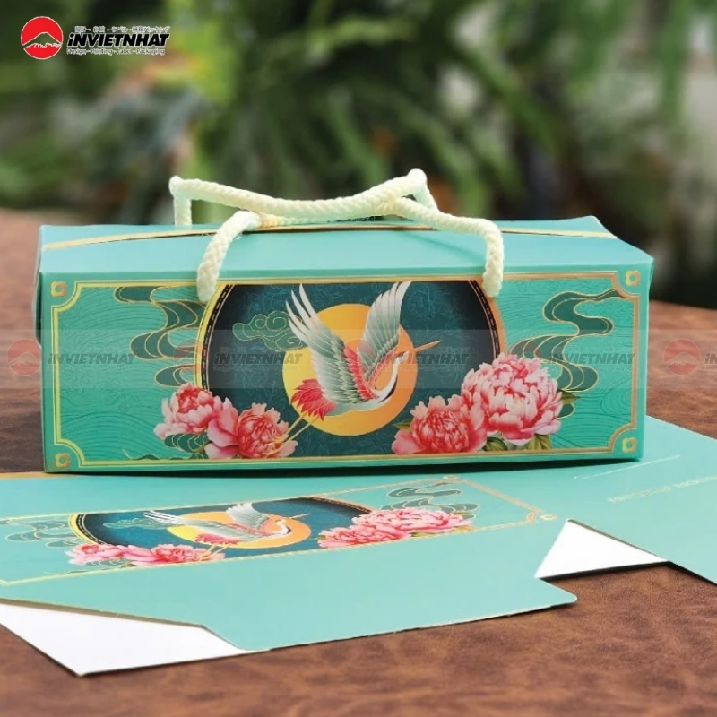 Hộp bánh trung thu chia ngăn 2 bánh