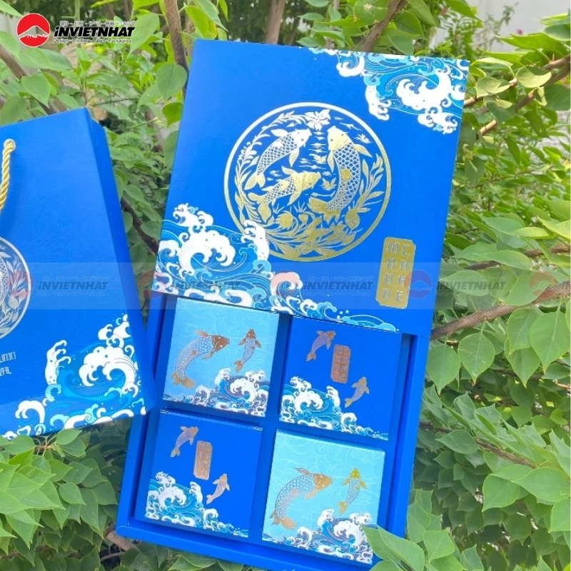 Hộp bánh trung thu cá chép 4 bánh